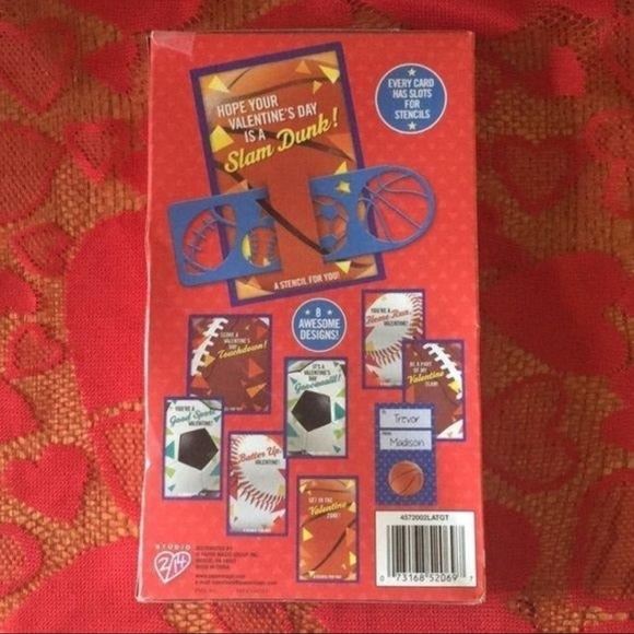 Paper Magic Champion League Valentines with Stencils - Picture 2 of 2